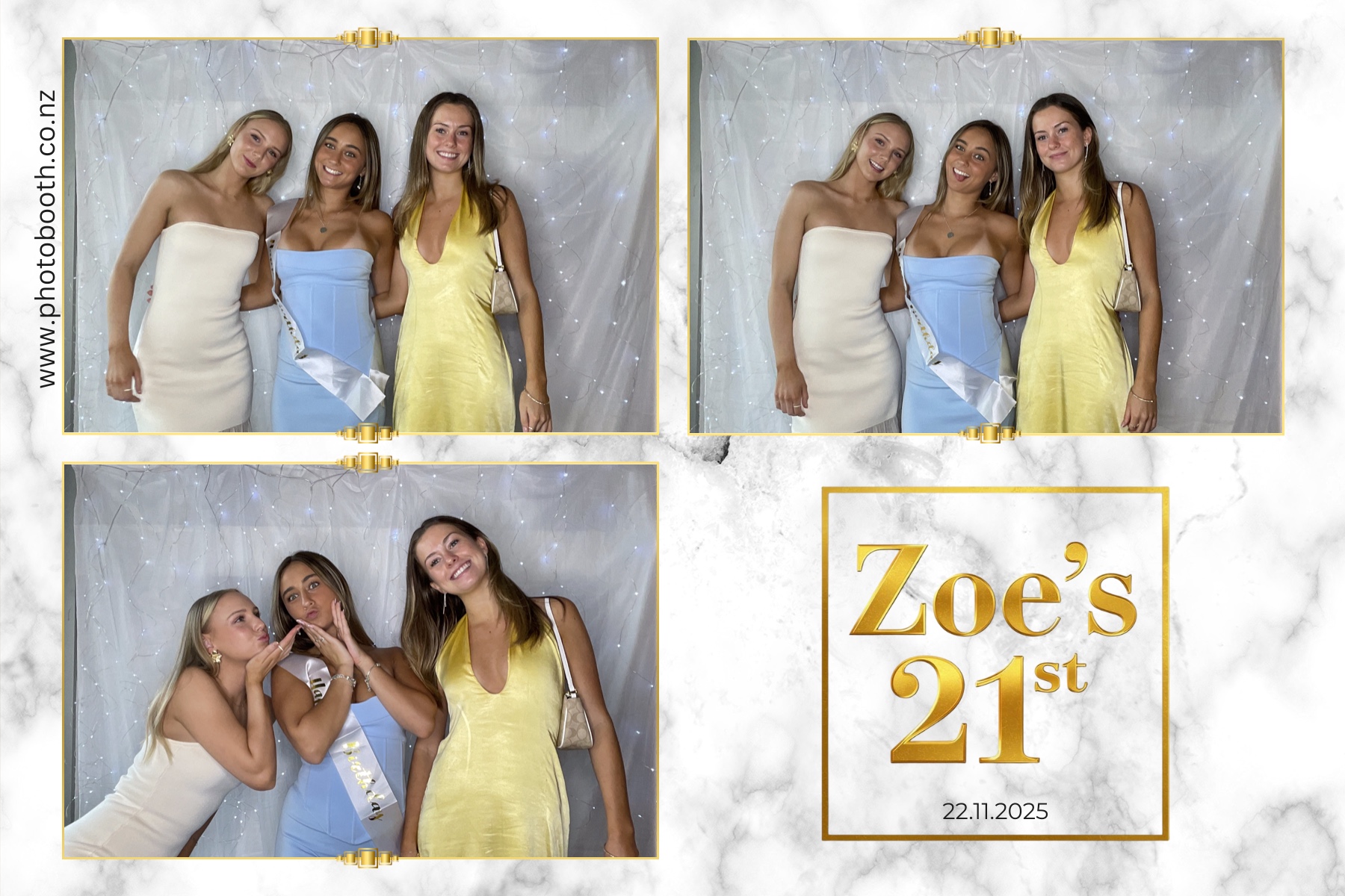Zoe's 21st — Selfie Central photo booth